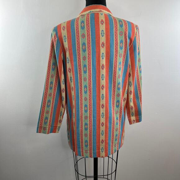 VINTAGE NYCC The New York Clothing Co. Southwestern Blazer Cotton Jacket Size M - Picture 6 of 8